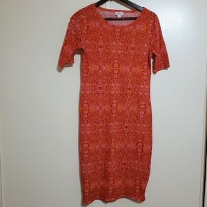 LuLaRoe Julia Paisley Print Bodycon Dress